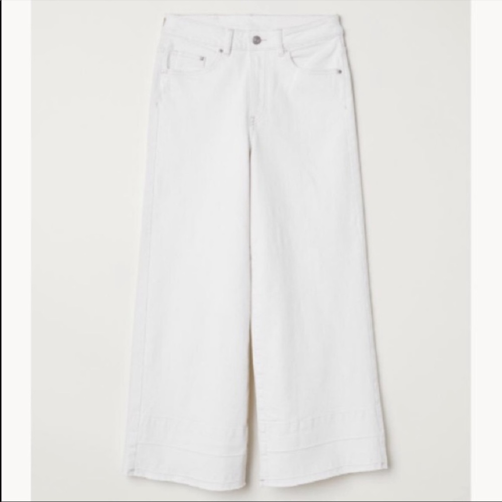 H&M White Flare & Wide Leg Jeans